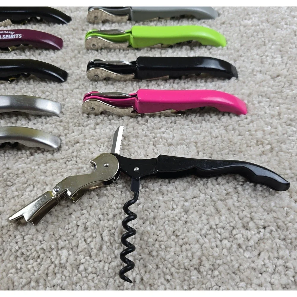 Lot of 12 Pulltap's Wine Openers Corkscrews Double Hinged Waiter's Keys Assorted